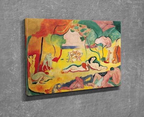 Tablou decorativ, DC282, Rama din lemn (grosime 3 cm), Multicolor