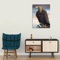 Tablou decorativ, DC286, Rama din lemn (grosime 3 cm), Multicolor