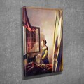 Tablou decorativ, DC292, Rama din lemn (grosime 3 cm), Multicolor