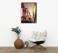 Tablou decorativ, DC292, Rama din lemn (grosime 3 cm), Multicolor