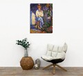 Tablou decorativ, DC293, Rama din lemn (grosime 3 cm), Multicolor