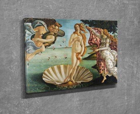 Tablou decorativ, DC297, Rama din lemn (grosime 3 cm), Multicolor