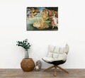 Tablou decorativ, DC297, Rama din lemn (grosime 3 cm), Multicolor