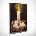 Tablou decorativ, DC298, Rama din lemn (grosime 3 cm), Multicolor