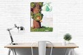 Tablou decorativ, DC300, Rama din lemn (grosime 3 cm), Multicolor