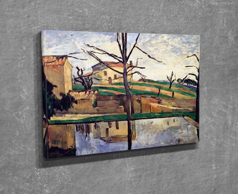 Tablou decorativ, DC301, Rama din lemn (grosime 3 cm), Multicolor