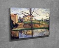 Tablou decorativ, DC301, Rama din lemn (grosime 3 cm), Multicolor