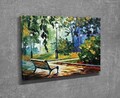 Tablou decorativ, DC304, Rama din lemn (grosime 3 cm), Multicolor