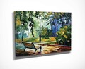Tablou decorativ, DC304, Rama din lemn (grosime 3 cm), Multicolor