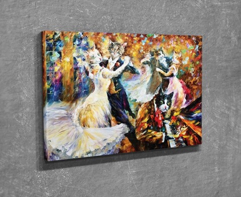 Tablou decorativ, DC310, Rama din lemn (grosime 3 cm), Multicolor
