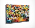 Tablou decorativ, DC311, Cadru: 100% LEMN (grosime: 3 cm), Multicolor