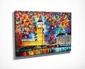 Tablou decorativ, DC312, Rama din lemn (grosime 3 cm), Multicolor