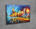 Tablou decorativ, DC313, Rama din lemn (grosime 3 cm), Multicolor