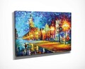 Tablou decorativ, DC313, Rama din lemn (grosime 3 cm), Multicolor