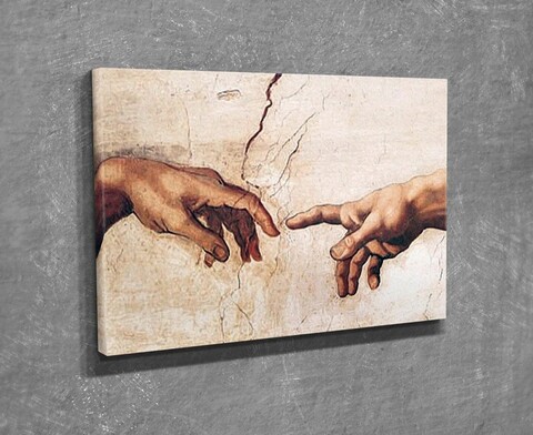 Tablou decorativ, DC314, Rama din lemn (grosime 3 cm), Multicolor