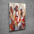 Tablou decorativ, DC316, Rama din lemn (grosime 3 cm), Multicolor