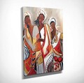 Tablou decorativ, DC316, Rama din lemn (grosime 3 cm), Multicolor