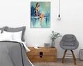 Tablou decorativ, DC319, Rama din lemn (grosime 3 cm), Multicolor