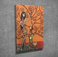 Tablou decorativ, DC320, Rama din lemn (grosime 3 cm), Multicolor