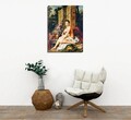 Tablou decorativ, DC321, Rama din lemn (grosime 3 cm), Multicolor