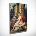 Tablou decorativ, DC321, Rama din lemn (grosime 3 cm), Multicolor