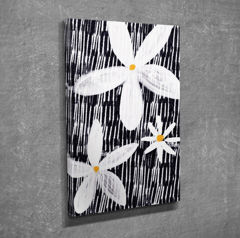 Tablou decorativ, DC343, Rama din lemn (grosime 3 cm), Multicolor