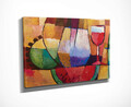 Tablou decorativ, DC345, Rama din lemn (grosime 3 cm), Multicolor