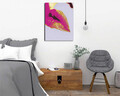 Tablou decorativ, DC347, Rama din lemn (grosime 3 cm), Multicolor