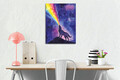 Tablou decorativ, DC350, Rama din lemn (grosime 3 cm), Multicolor