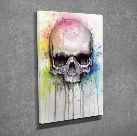 Tablou decorativ, DC356, Rama din lemn (grosime 3 cm), Multicolor