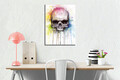 Tablou decorativ, DC356, Rama din lemn (grosime 3 cm), Multicolor