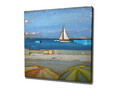 Tablou decorativ, KC207, Rama din lemn (grosime 3 cm), Multicolor
