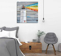 Tablou decorativ, KC209, Rama din lemn (grosime 3 cm), Multicolor