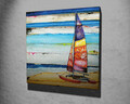 Tablou decorativ, KC211, Rama din lemn (grosime 3 cm), Multicolor