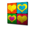 Tablou decorativ, KC219, Rama din lemn (grosime 3 cm), Multicolor