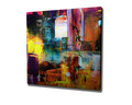 Tablou decorativ, KC221, Rama din lemn (grosime 3 cm), Multicolor