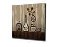 Tablou decorativ, KC224, Rama din lemn (grosime 3 cm), Multicolor