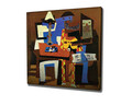 Tablou decorativ, KC240, Rama din lemn (grosime 3 cm), Multicolor