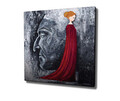 Tablou decorativ, KC255, Rama din lemn (grosime 3 cm), Multicolor