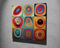 Tablou decorativ, KC263, Cadru: 100% LEMN (grosime: 3 cm), Multicolor