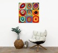 Tablou decorativ, KC263, Cadru: 100% LEMN (grosime: 3 cm), Multicolor