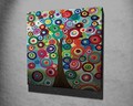 Tablou decorativ, KC264, Rama din lemn (grosime 3 cm), Multicolor