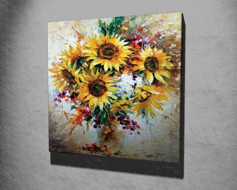 Tablou decorativ, KC265, Rama din lemn (grosime 3 cm), Multicolor