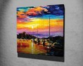 Tablou decorativ, KC266, Rama din lemn (grosime 3 cm), Multicolor
