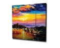 Tablou decorativ, KC266, Rama din lemn (grosime 3 cm), Multicolor
