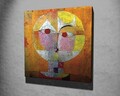 Tablou decorativ, KC267, Rama din lemn (grosime 3 cm), Multicolor