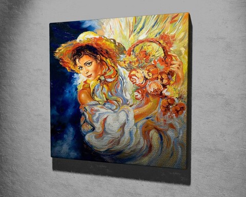 Tablou decorativ, KC272, Rama din lemn (grosime 3 cm), Multicolor
