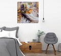 Tablou decorativ, KC274, Rama din lemn (grosime 3 cm), Multicolor