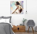 Tablou decorativ, KC275, Rama din lemn (grosime 3 cm), Multicolor