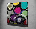 Tablou decorativ, KC295, Rama din lemn (grosime 3 cm), Multicolor